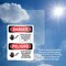 Signmission High Voltage Authorized Personnel Bilingual Danger Sign, Vinyl Decal, 10in W x 14in L, 2PK OS-2PACK-DS-D-1014-VS-1340 - alternate 5